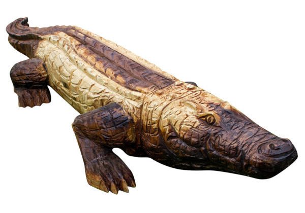 Hand Carved Alligator